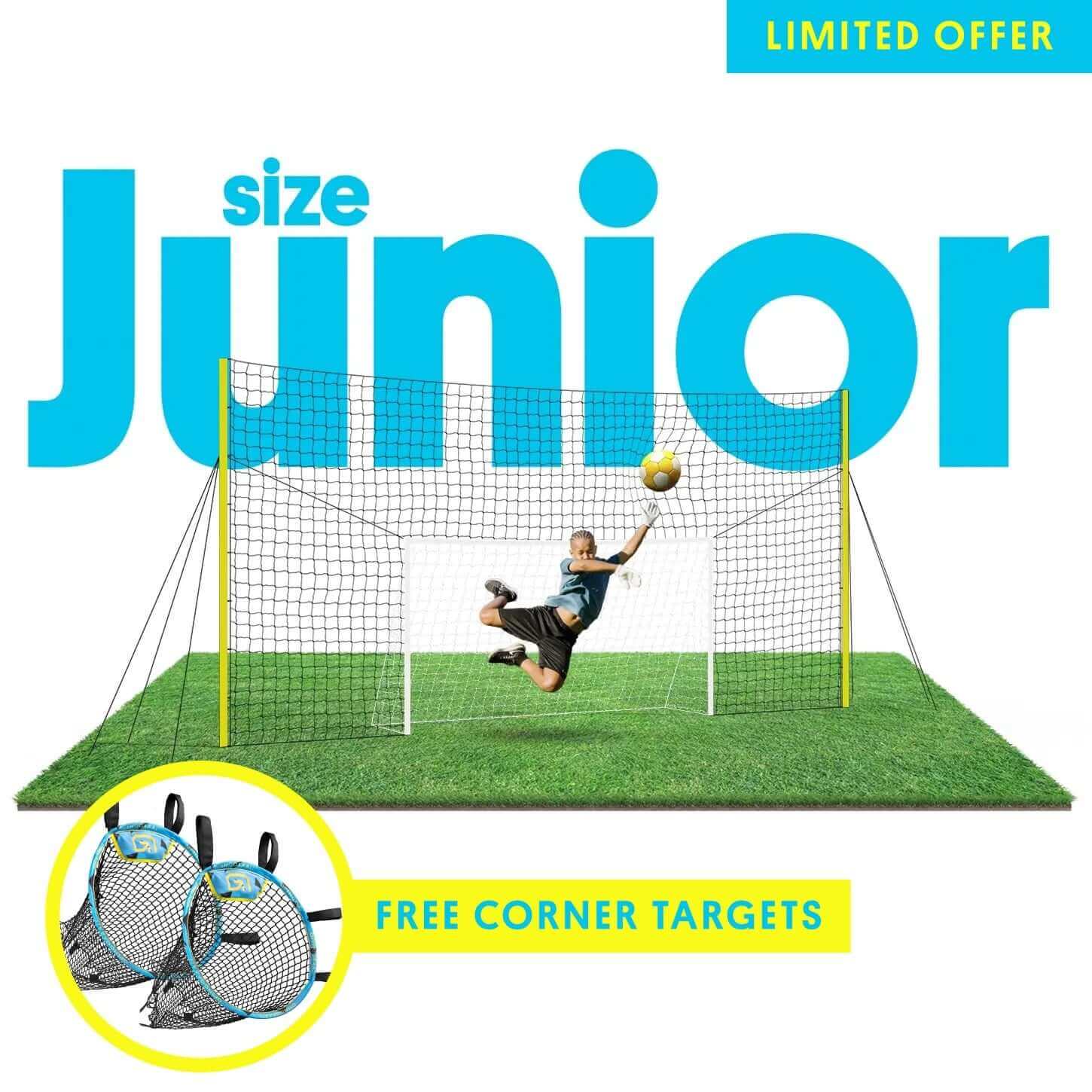 3-in-1 Soccer Goal (Junior) + FREE Corner Targets
