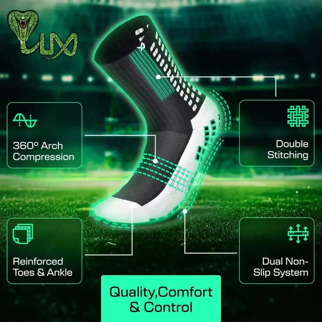 Grip Soccer Socks by LUX - Calf - OneSize Adults - Image 3