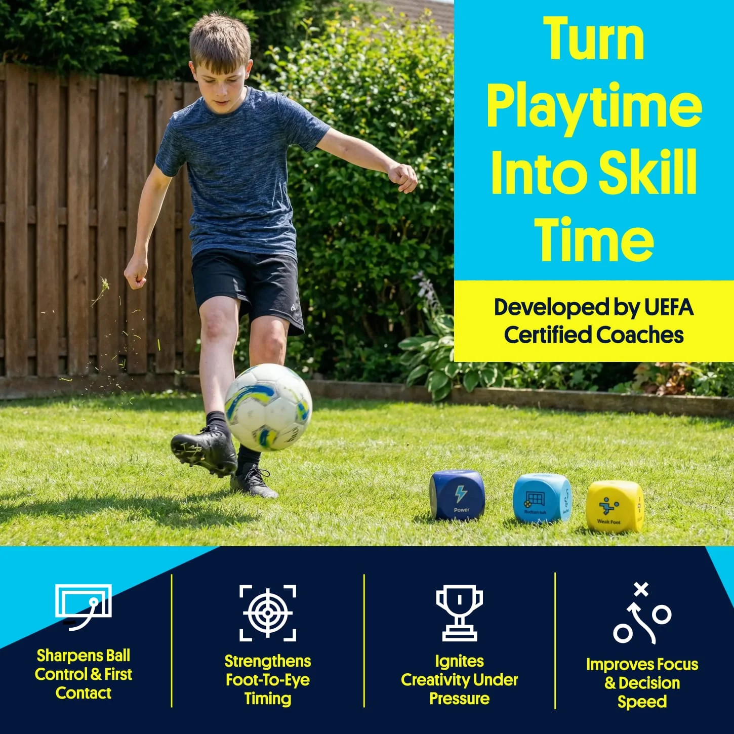 Open Goaaal® Soccer Training Dice | The 216-Drill Coaching System - Image 6